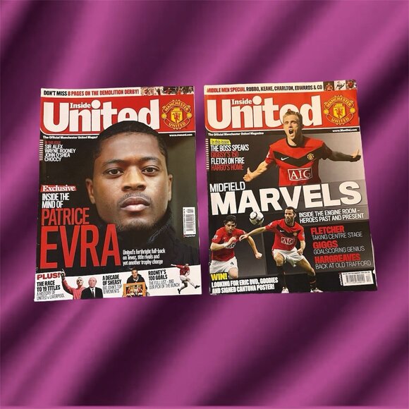 Inside United Manchester Magazine Nov Dec 2009 Patrice Evra Giggs Fletcher - Picture 1 of 4
